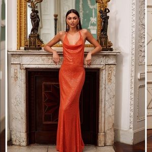 BRAND NEW NBW Alamour the Label Stella Dress Orange